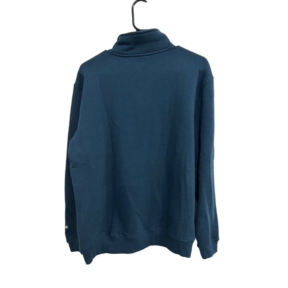 Top Of The World Navy Quarter-Zip Pullover Sweatshirt Large Embroidered N Logo B - Picture 2 of 9